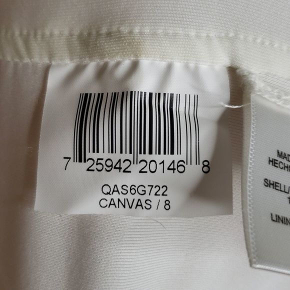 BCBGMAXAZRIA Runway Ivory Gathered Slinky Bodycon One Shoulder dress 8 - Picture 9 of 10